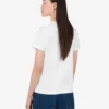 T-shirt de jersey de algodón orgánico estampado