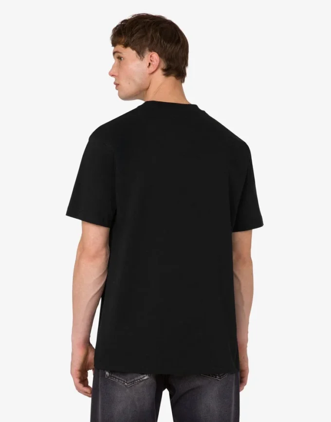 T-shirt de jersey de algodón orgánico estampado