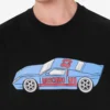 T-shirt de jersey de algodón orgánico estampado
