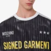 T-shirt de jersey de algodón orgánico estampado