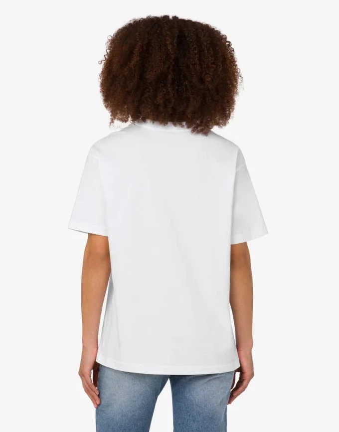 T-shirt de jersey de algodón orgánico estampado