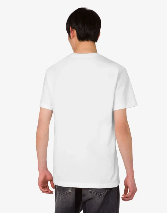 T-shirt de jersey de algodón orgánico estampado