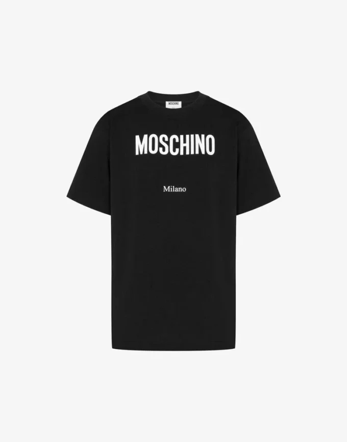 T-shirt de jersey de algodón orgánico estampado