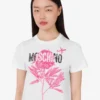 T-shirt de jersey de algodón orgánico estampado