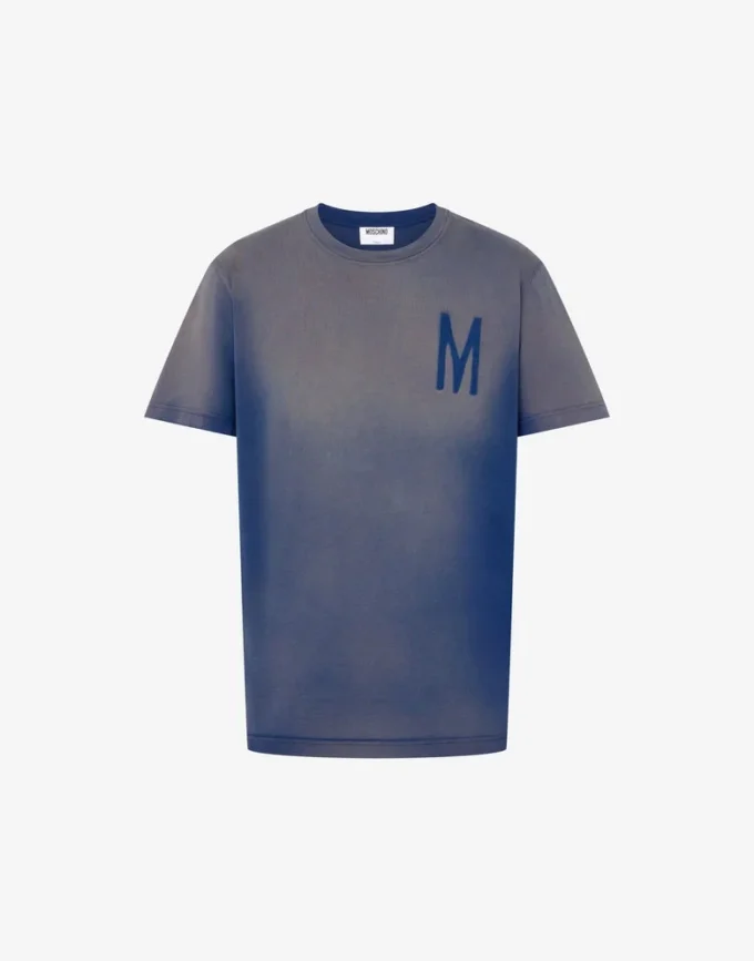 T-shirt de jersey de algodón orgánico estampado