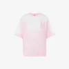 T-shirt de jersey de algodón orgánico estampado