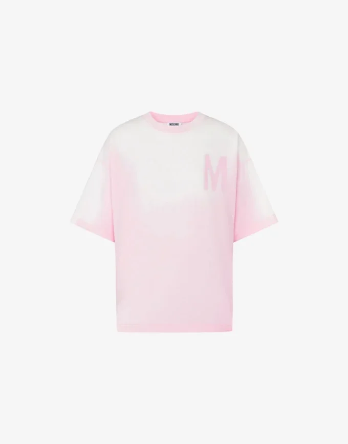T-shirt de jersey de algodón orgánico estampado