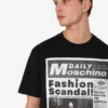 T-shirt de jersey de algodón orgánico estampado