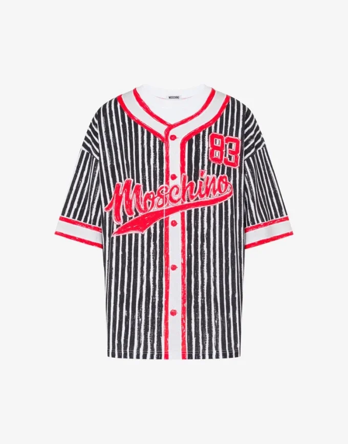 T-shirt de jersey de algodón orgánico estampado