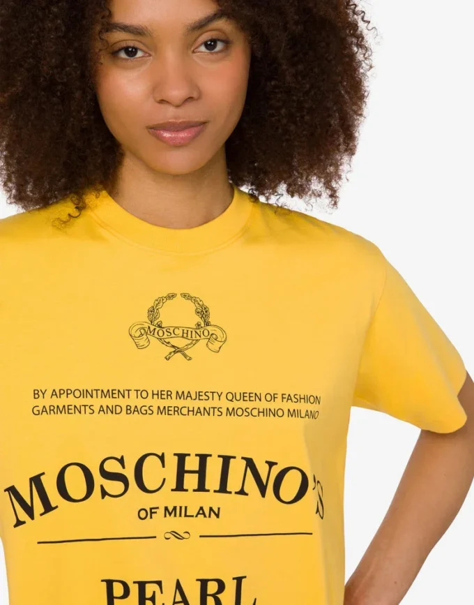T-shirt de jersey de algodón orgánico estampado