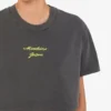 Top corto de jersey de algodón bordado Top corto de jersey de algodón bordado