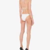 Top de bikini con triángulo y logotipo de goma