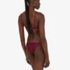 Top de bikini de lycra estampado