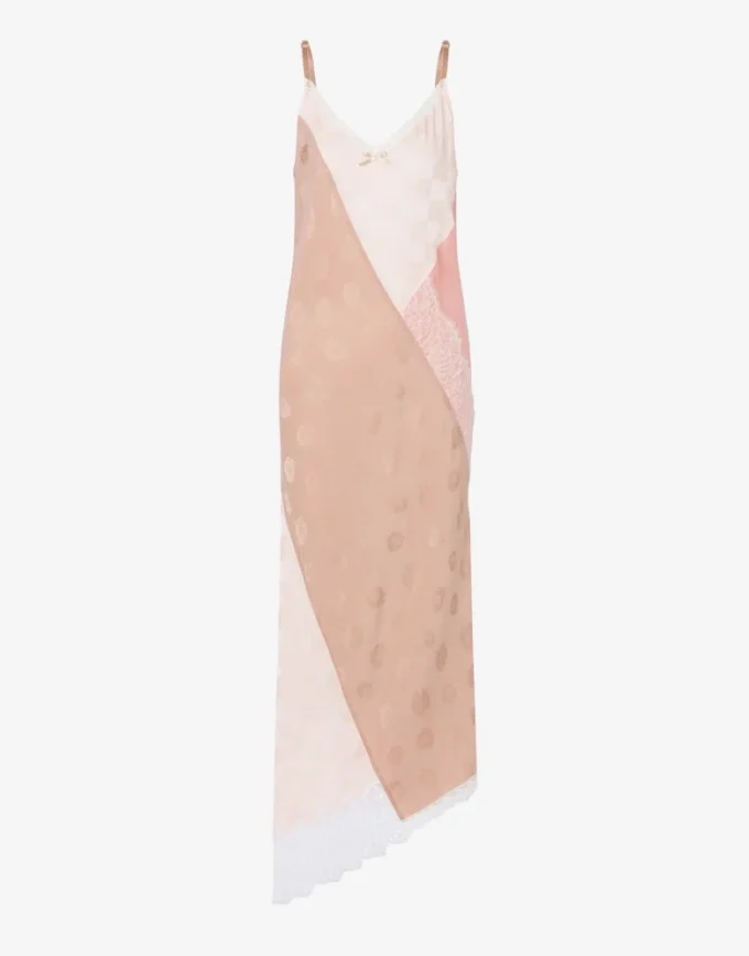 Vestido bordado de mezcla de seda Vestido bordado de mezcla de seda