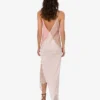 Vestido bordado de mezcla de seda Vestido bordado de mezcla de seda
