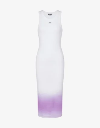 Vestido de algodón elástico.