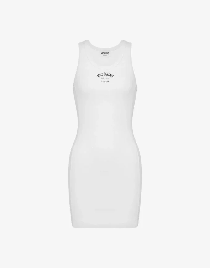 Vestido de algodón elástico.