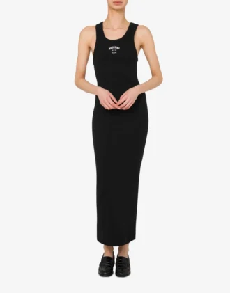 Vestido de algodón elástico.