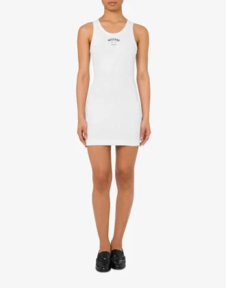 Vestido de algodón elástico.