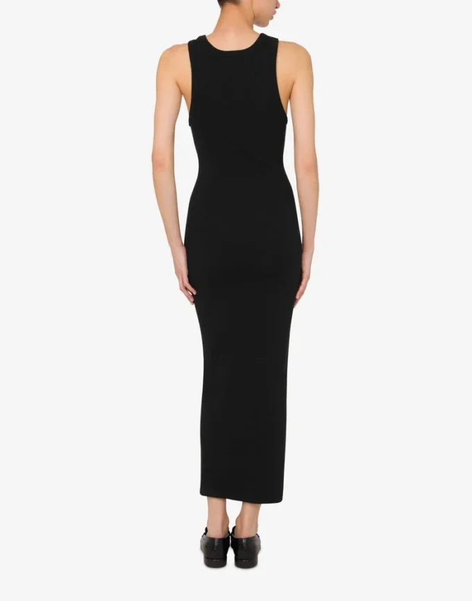 Vestido de algodón elástico.