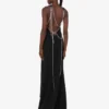 Vestido de crepé elástico con adornos Vestido de crepé elástico con adornos