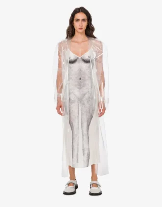 Vestido de crepé estampado