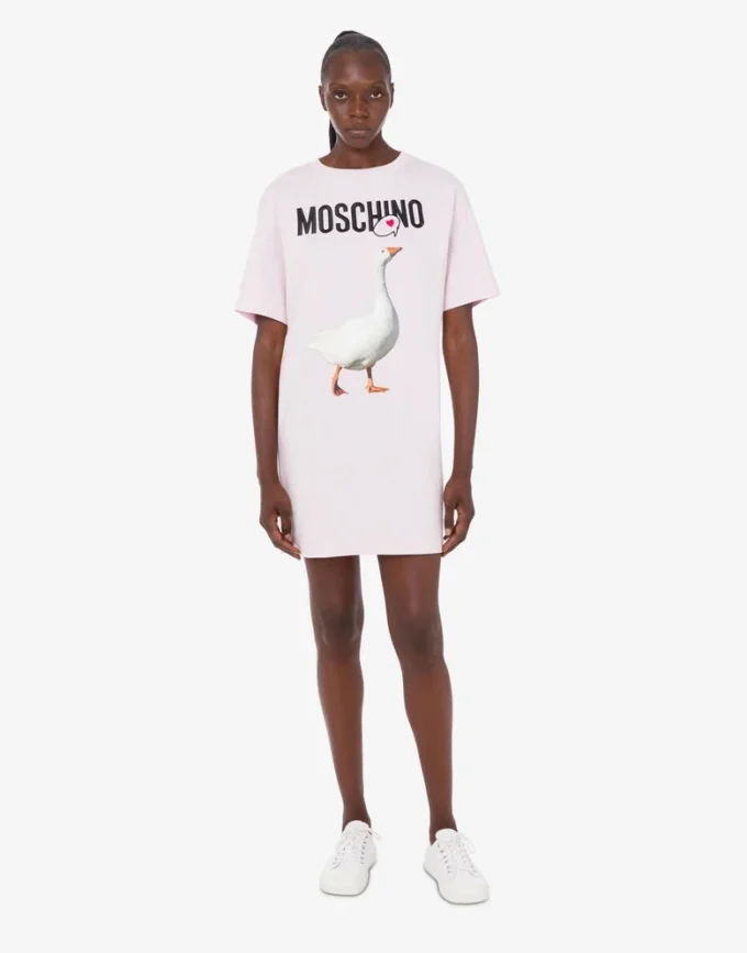 Vestido de jersey de algodón orgánico Goose