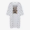 Vestido de jersey de algodón orgánico Moschino Teddy Bear