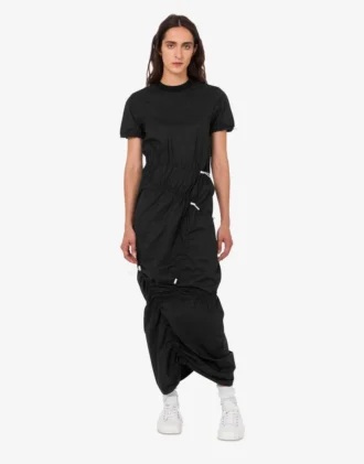 Vestido de popelín de algodón elástico