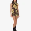 Vestido de popelín de algodón estampado