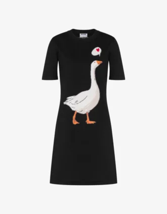 Vestido de punto de algodón Goose Vestido de punto de algodón Goose