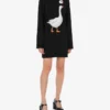 Vestido de punto de algodón Goose Vestido de punto de algodón Goose