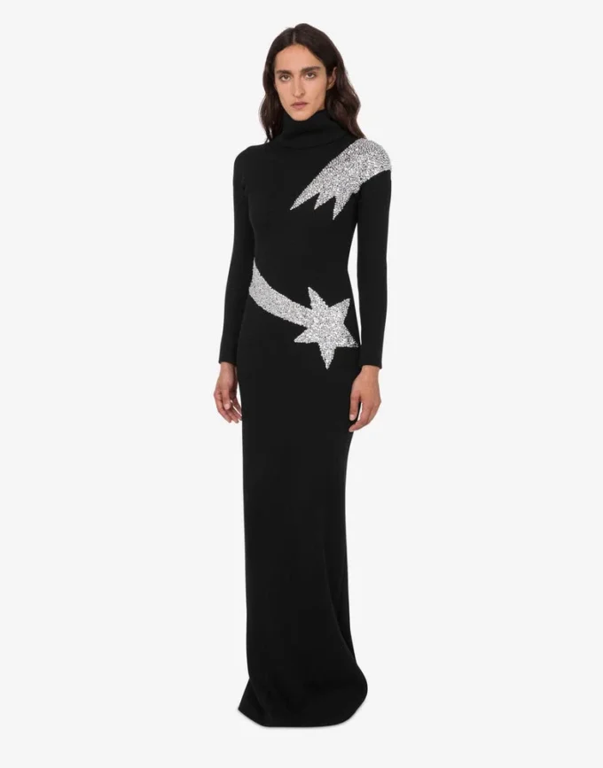 Vestido decorado de mezcla de algodón