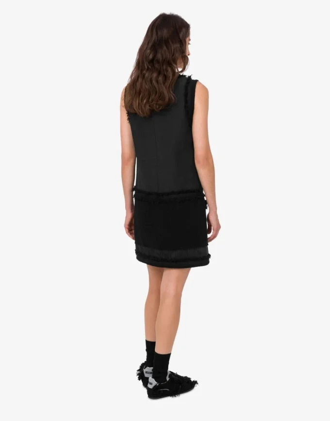 Vestido elástico de bouclé Vestido elástico de bouclé