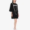 Vestido estampado de algodón grueso