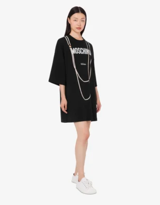 Vestido estampado de algodón grueso