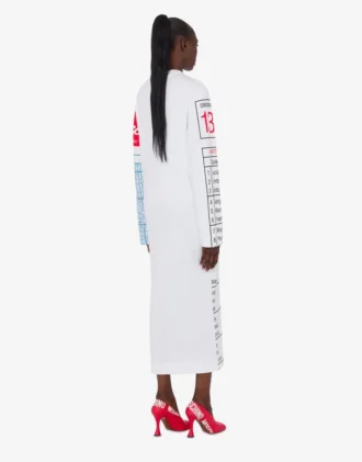 Vestido estampado de algodón grueso