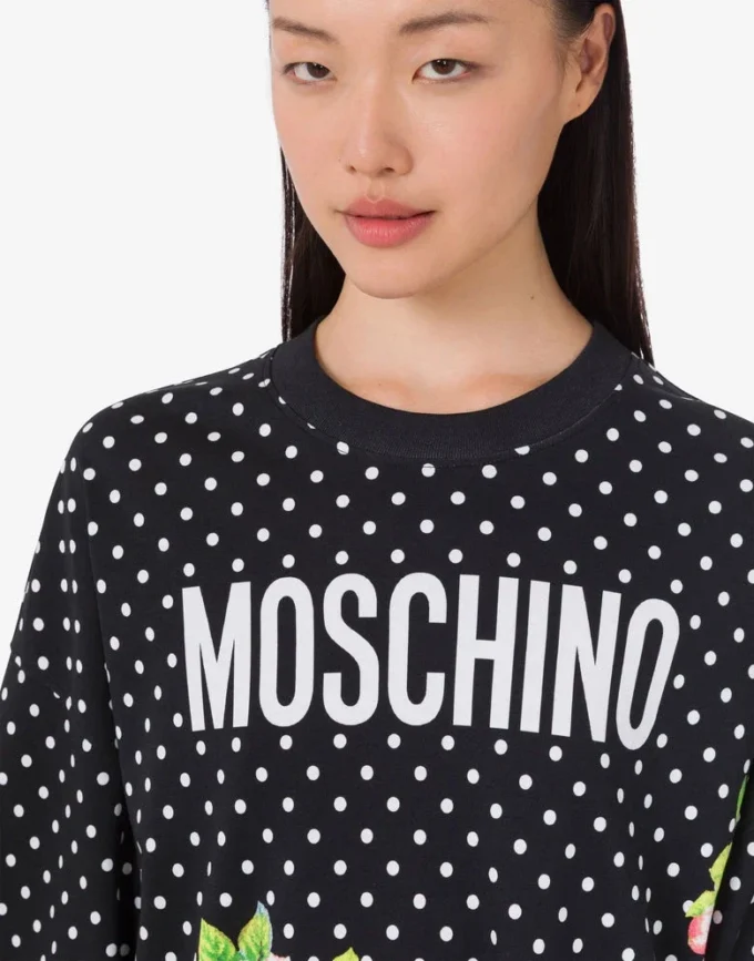 Vestido estampado de algodón grueso