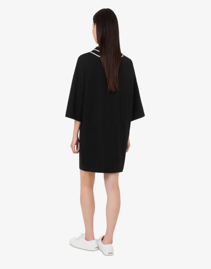 Vestido estampado de algodón grueso