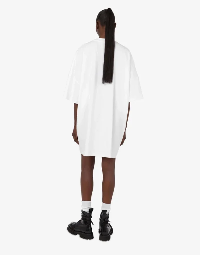Vestido estampado de algodón grueso