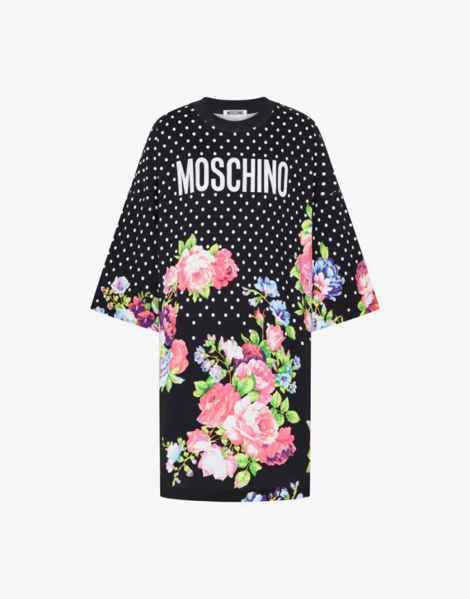Vestido estampado de algodón grueso
