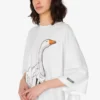 Vestido oversize de algodón grueso Goose