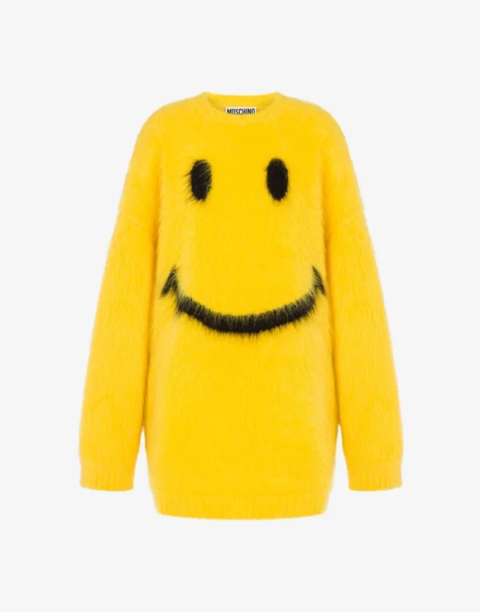 Vístete con mohair cepillado Smiley Vístete con mohair cepillado Smiley