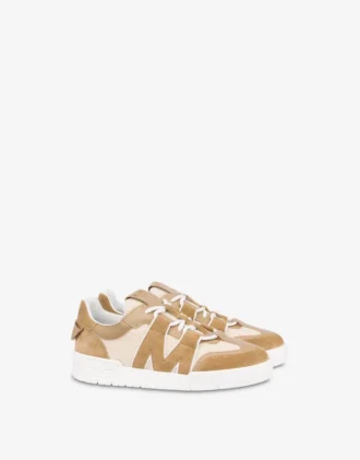 Zapatillas deportivas de piel de becerro y ante