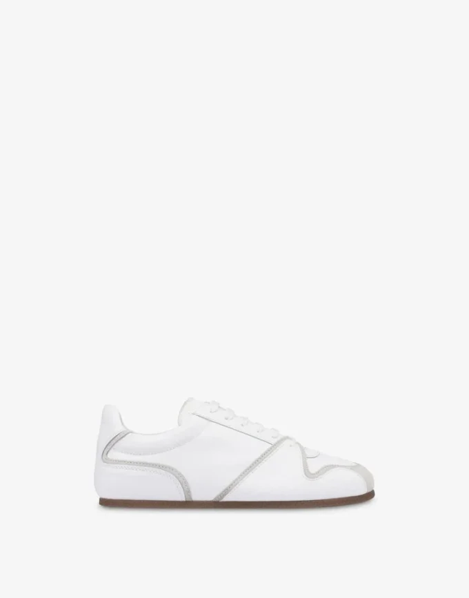 Zapatillas deportivas de piel de becerro y ante