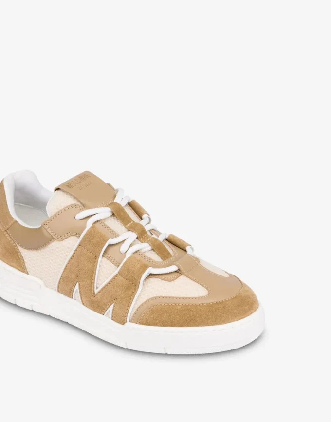 Zapatillas deportivas de piel de becerro y ante Zapatillas deportivas de piel de becerro y ante