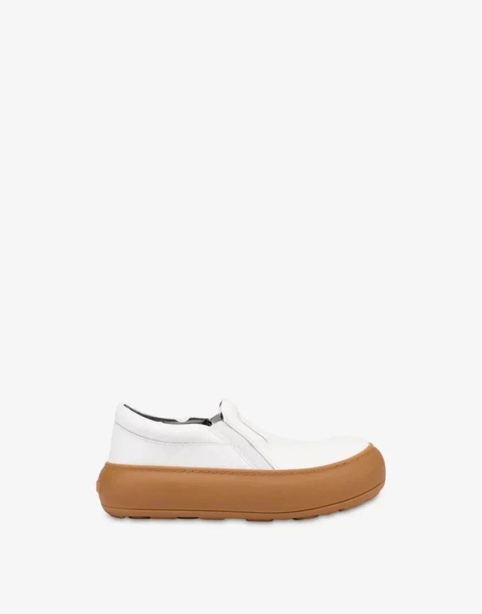 Zapatillas sin cordones de piel de becerro Zapatillas sin cordones de piel de becerro