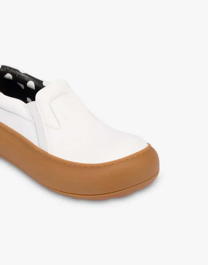 Zapatillas sin cordones de piel de becerro Zapatillas sin cordones de piel de becerro