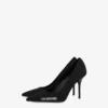 Zapatos de tacón con logotipo de neopreno y caucho