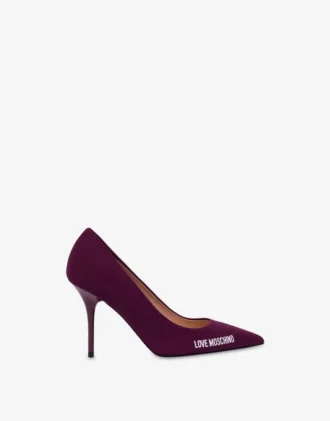 Zapatos de tacón con logotipo de neopreno y caucho